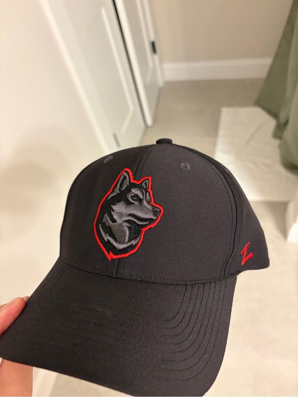 Northeastern University black & Red Huskies Hat